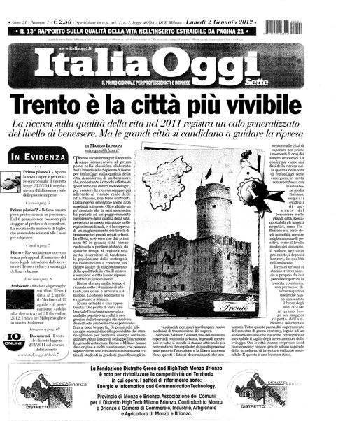 Italia oggi : quotidiano di economia finanza e politica